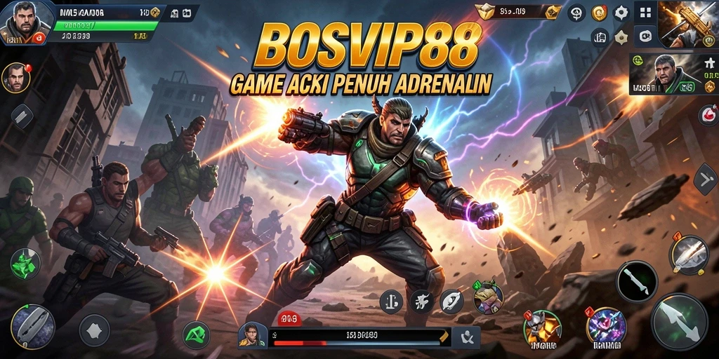 Tampilan gameplay seru dan mendebarkan di BOSVIP88.