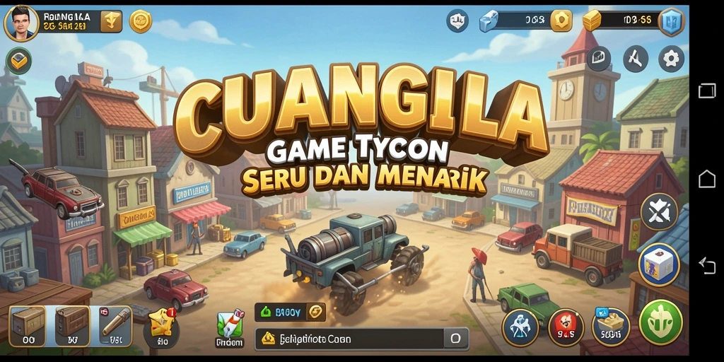 Screenshot utama CUANGILA menampilkan gameplay Tycoon yang seru.