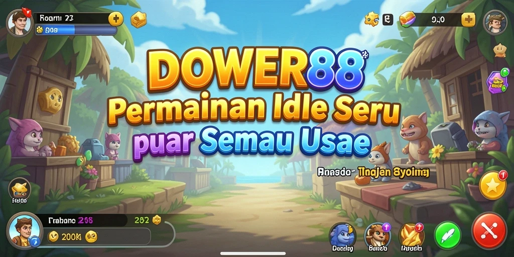 Screenshot DOWER88 menampilkan gameplay Idle yang menarik dan interaktif.