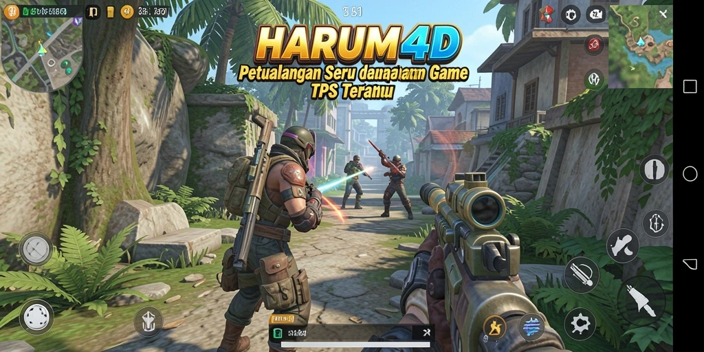 Screenshot gameplay <strong>HARUM4D</strong> yang mendebarkan dan menantang.