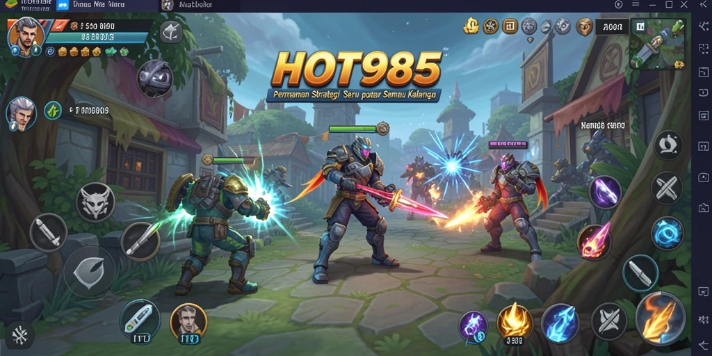 Tampilan gameplay HOT985 yang menegangkan dan penuh strategi.