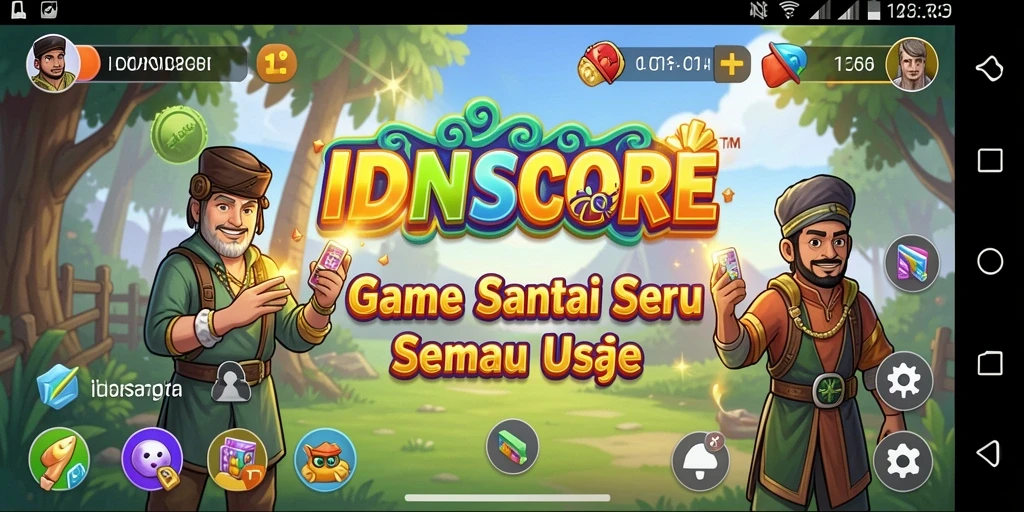 Tangkapan layar menampilkan gameplay seru dari IDNSCORE.