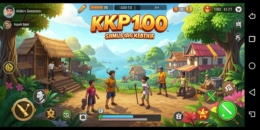 Screenshot KPK100 menampilkan gameplay simulasi yang kaya dan interaktif.