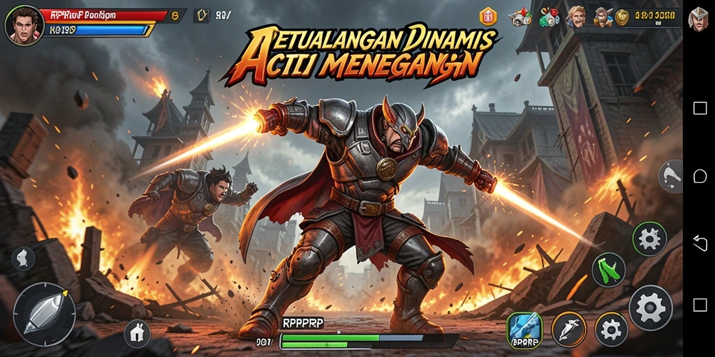 Tampilan gameplay RPRPRP yang mendebarkan dan penuh aksi.
