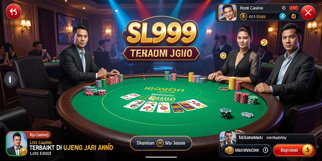 Screenshot dari gameplay Live Casino yang mendebarkan.