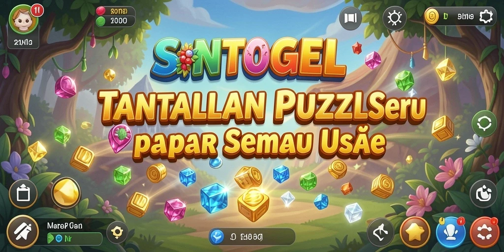 Screenshot gameplay SONTOGEL menampilkan tantangan puzzle yang menarik.